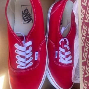 Red Old School Vans